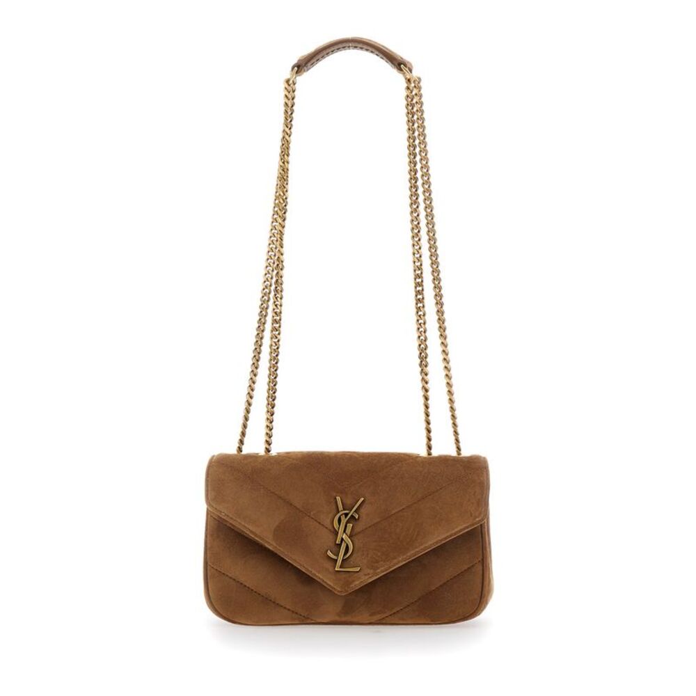 Saint Laurent Women Ysl Pw Mini Loulou Suede Satin